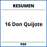Resumen Capitulo 16 Don Quijote
