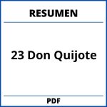 Resumen Capitulo 23 Don Quijote