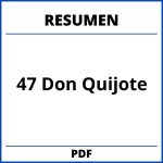 Resumen Capitulo 47 Don Quijote