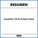 Acuerdo 716 Resumen En Power Point