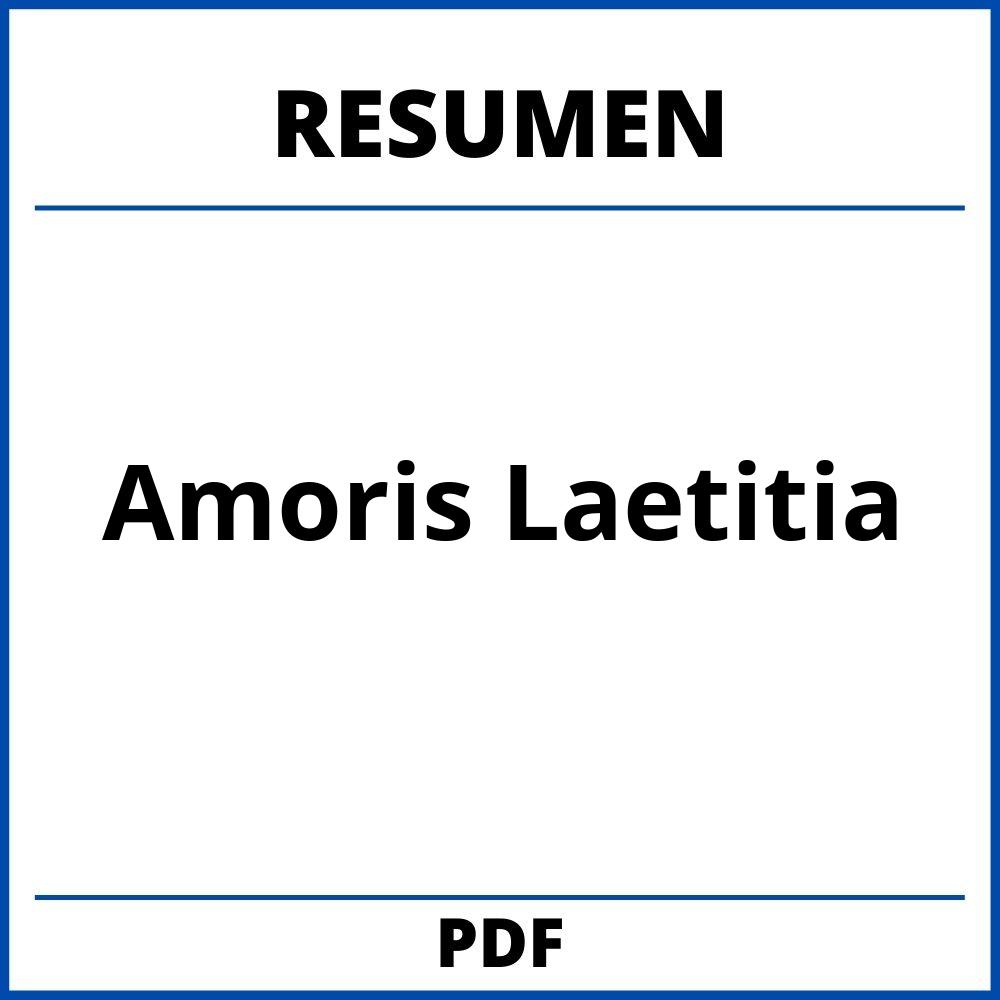 Amoris Laetitia Resumen Por Capitulos