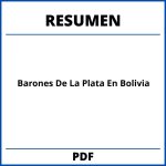Barones De La Plata En Bolivia Resumen