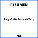 Biografia De Belaunde Terry Resumen