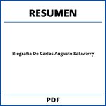 Biografia De Carlos Augusto Salaverry Resumen