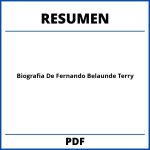 Biografia De Fernando Belaunde Terry Resumen