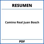 Camino Real Juan Bosch Resumen
