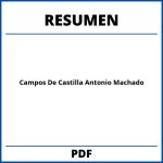 Campos De Castilla Antonio Machado Resumen