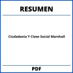 Ciudadania Y Clase Social Marshall Resumen