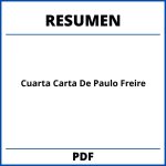 Cuarta Carta De Paulo Freire Resumen