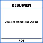 Cueva De Montesinos Quijote Resumen