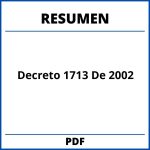 Decreto 1713 De 2002 Resumen