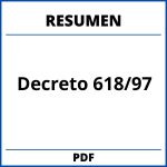 Decreto 618/97 Resumen