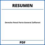 Resumen Derecho Penal Parte General Zaffaroni