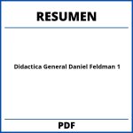 Didactica General Daniel Feldman Resumen Capitulo 1