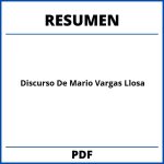 Discurso De Mario Vargas Llosa Resumen