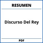 Resumen Del Discurso Del Rey