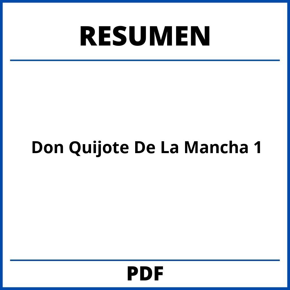 Resumen De Don Quijote De La Mancha Capitulo 1