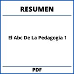 El Abc De La Pedagogia Capitulo 1 Resumen Pdf