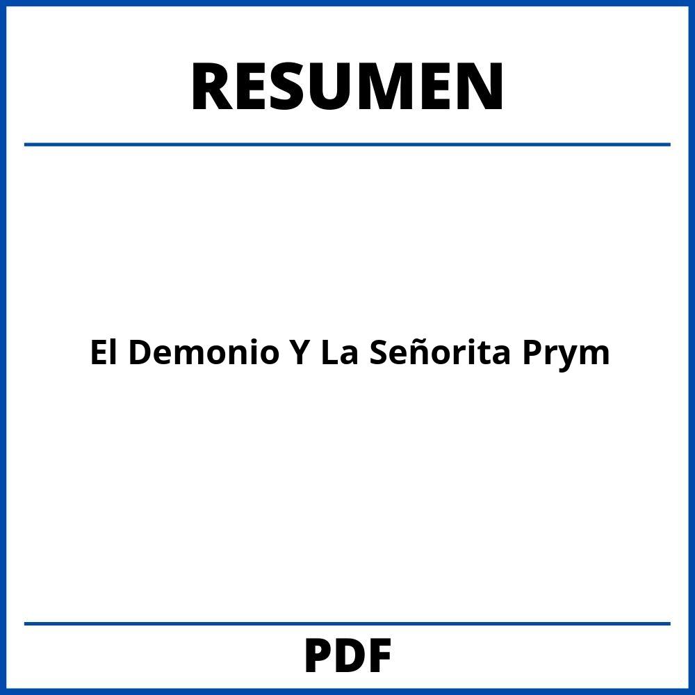 El Demonio Y La Señorita Prym Resumen