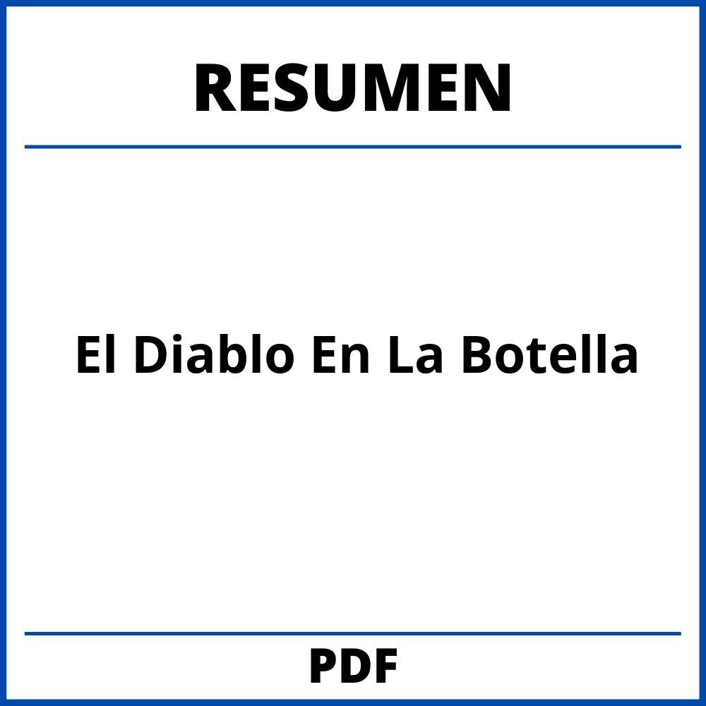 Resumen De El Diablo En La Botella