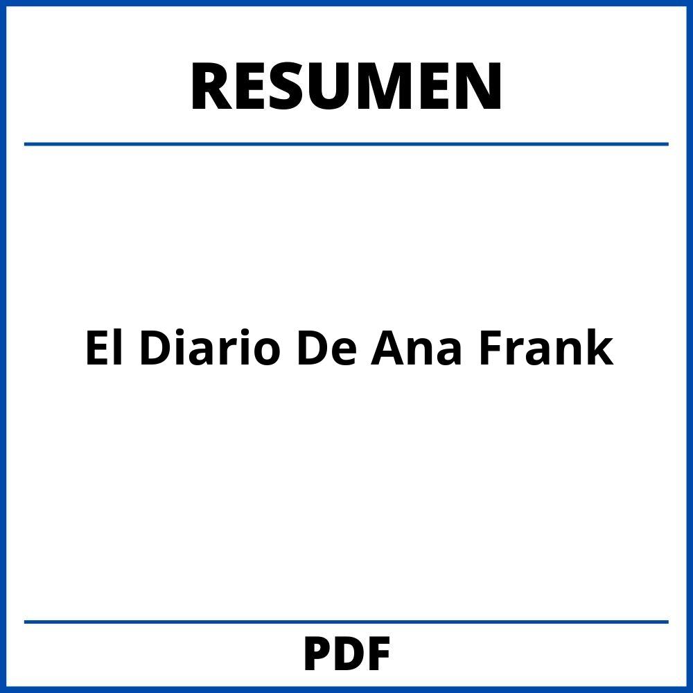 El Diario De Ana Frank Resumen