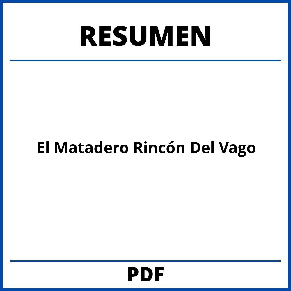 El Matadero Resumen Rincón Del Vago