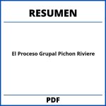 El Proceso Grupal Pichon Riviere Resumen
