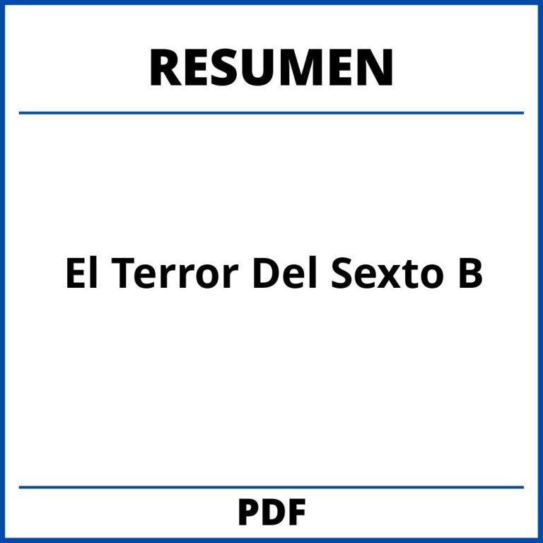 El Terror De Sexto B Resumen Por Capitulos