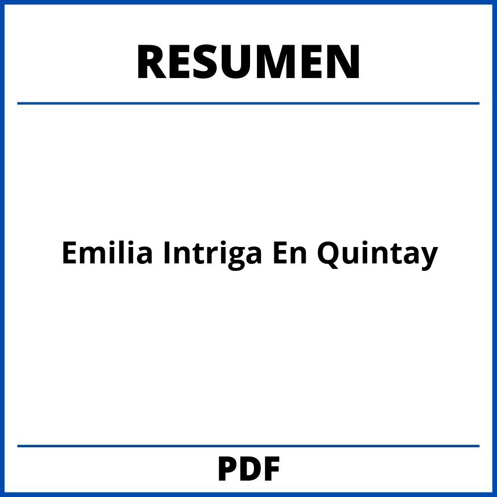 Emilia Intriga En Quintay Resumen