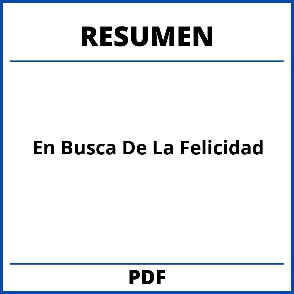 En Busca De La Felicidad Resumen