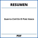 Guerra Civil En El Pais Vasco Resumen