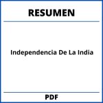 Independencia De La India Resumen