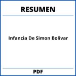 Infancia De Simon Bolivar Resumen