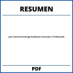 Jose Contreras Domingo Enseñanza Curriculum Y Profesorado Resumen