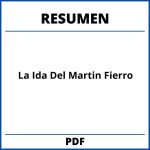 Resumen De La Ida Del Martin Fierro