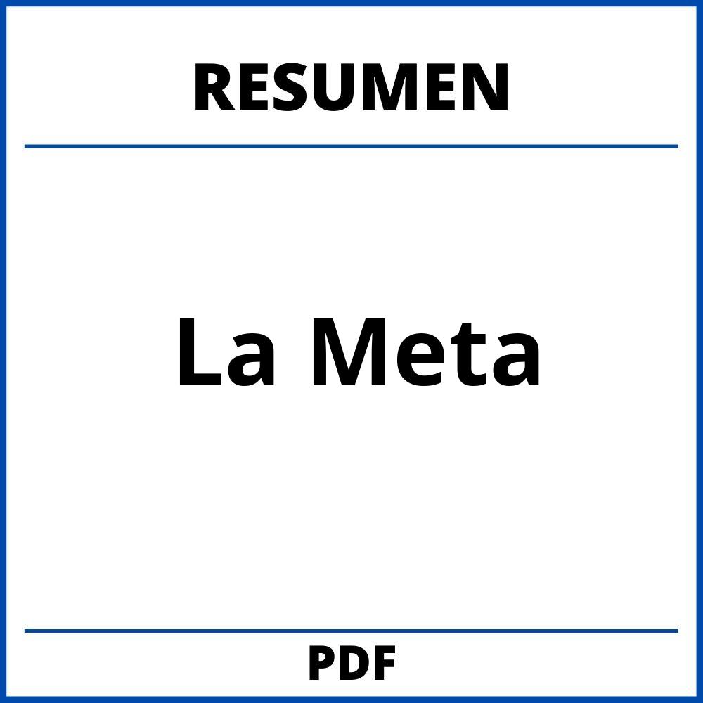 Resumen Del Libro La Meta