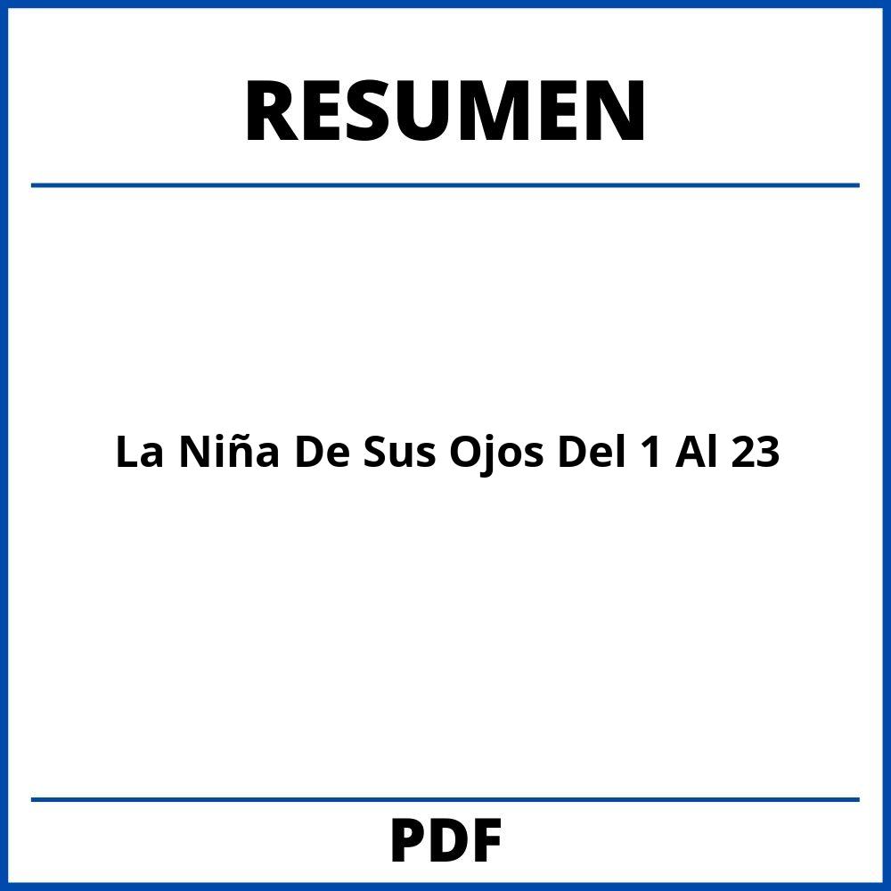 Resumen De La Niña De Sus Ojos Del Capitulo 1 Al 23