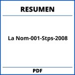 Resumen De La Nom-001-Stps-2008