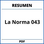 Resumen De La Norma 043