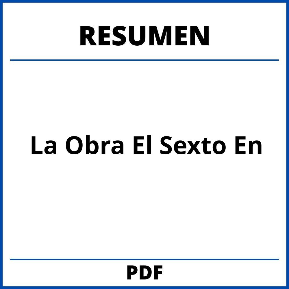 Resumen De La Obra El Sexto En Pdf 4511