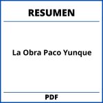 Resumen De La Obra Paco Yunque