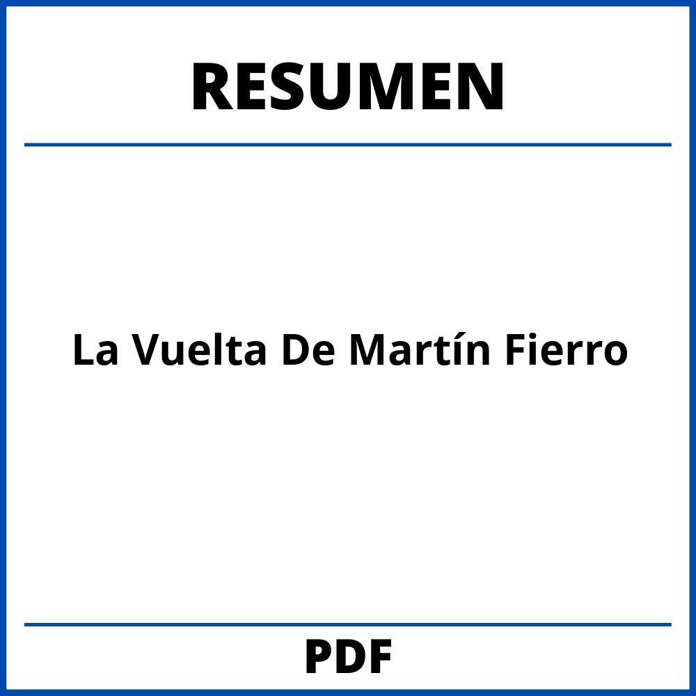 La Vuelta De Martín Fierro Resumen