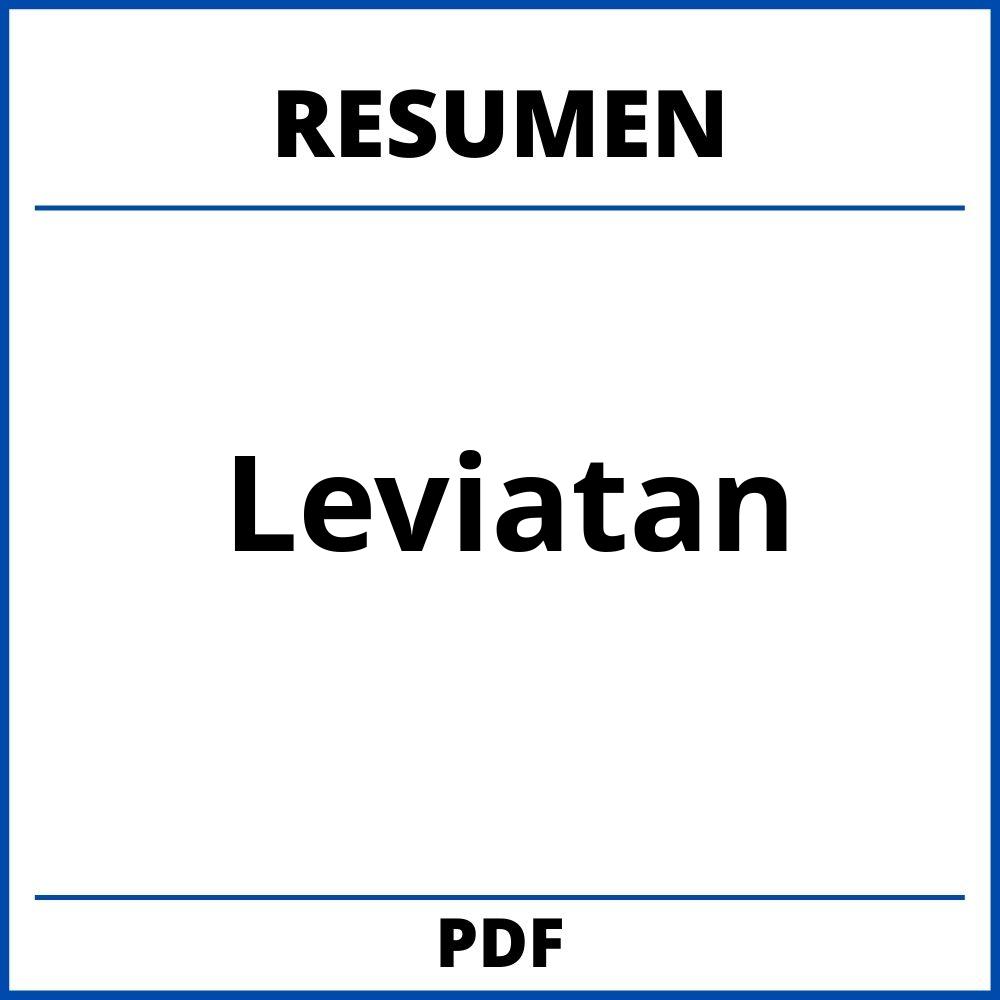 Leviatan Resumen Por Capitulos Pdf