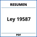 Ley 19587 Resumen De Capitulos