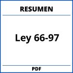 Ley 66-97 Resumen