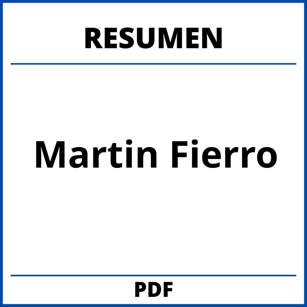 Martin Fierro Resumen Por Capitulos