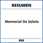 Resumen Del Memorial De Solola Por Capitulos