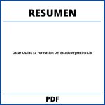 Oscar Oszlak La Formacion Del Estado Argentino Resumen Cbc