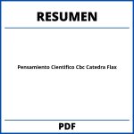 Resumen Pensamiento Cientifico Cbc Catedra Flax