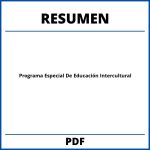 Resumen Programa Especial De Educación Intercultural